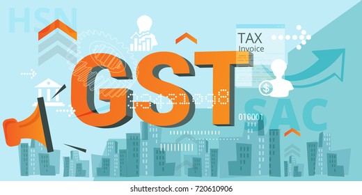 Government Tax - GST Announcement - Illustration