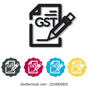 Government Tax - GST - Icon As EPS 10 File