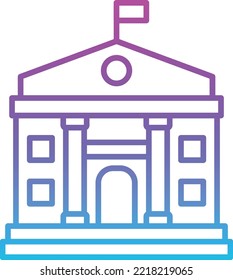Icono vector de gobierno. Se puede usar para imprimir, móviles y aplicaciones web.