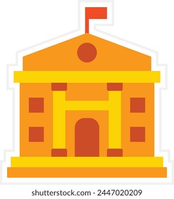 Icono del Vector del gobierno. Se puede utilizar para la impresión, aplicaciones móviles y de Web.