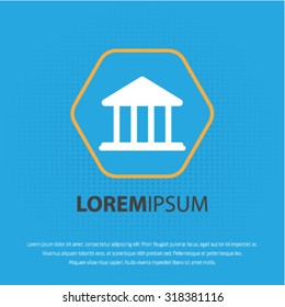 Government vector icon for web and mobile