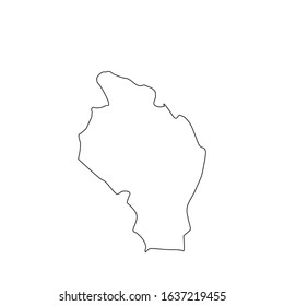 Govi Altai region map in Mongolia country