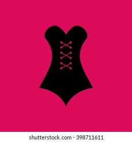 Gown Icon. Eps-10.