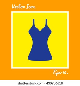 Gown Icon. Eps-10.