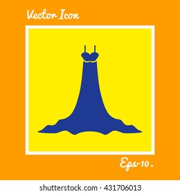 Gown Icon. Eps-10.