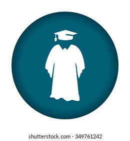 Gown icon. Vector illustration eps 10.