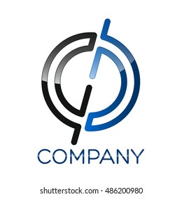 GP company linked letter logo