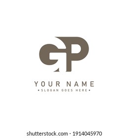 GP Initial Letter Logo - Minimal Vector Logo