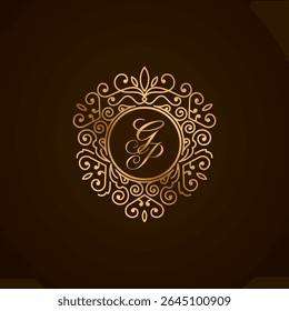 GP initial letter logo with ornament heart shape	