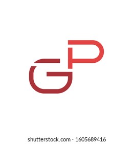 GP initial letter logo template vector icon design