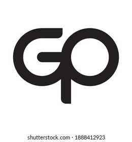 gp initial letter vector logo