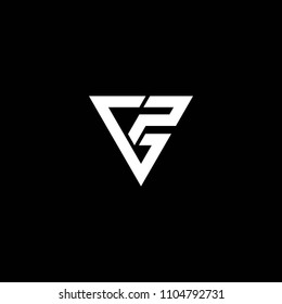 Gf Initial Triangle Stock Vector (Royalty Free) 1104794153 | Shutterstock