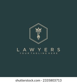 GP initials design modern legal attorney law firm lawyer advocate consultancy business logo vector