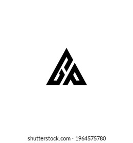gp latter vector logo abstrack templete