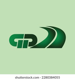 GP letter logo by illustrator