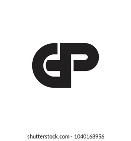 GP letter logo design vector
