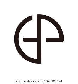 gp letter vector logo