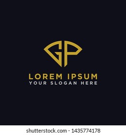 GP letters Initial icons / Monogram.- Vector inspiration logo design - Vector