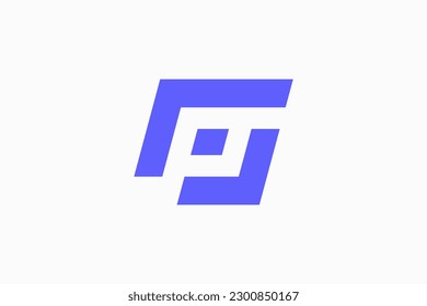 GP Logo Design Vector Sign 