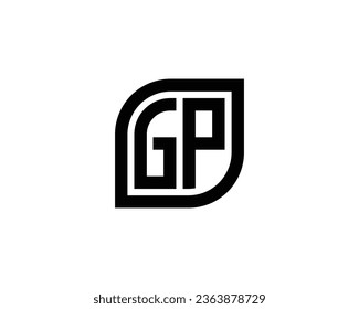 GP logo design vector template
