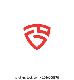 GP logo initial letter design template