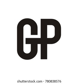 GP logo initial letter design template vector illustration