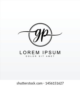 GP logo with a minimal and simple style