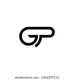 GP Logo, GP Monogram, Initial GP Logo, Letter GP Logo, Creative Icon, Vector