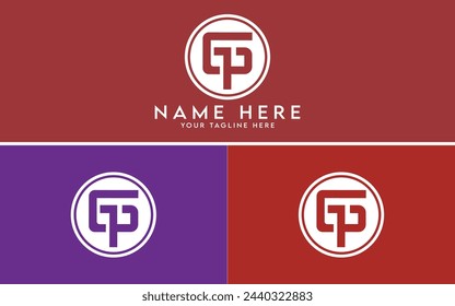 GP monogram logo in a circle