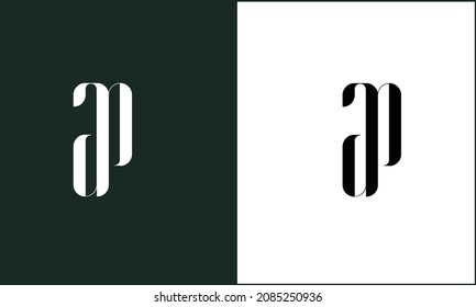 GP ,PG Abstract Letters Logo Monogram