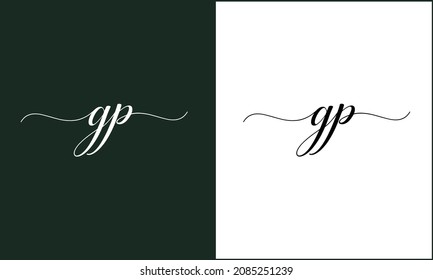 GP ,PG Abstract Letters Logo Monogram