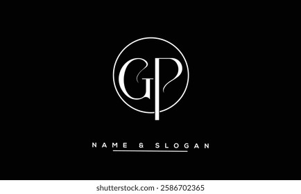 GP, PG Abstract Letters Logo Monogram