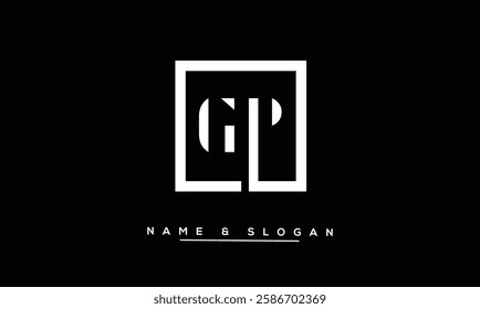 GP, PG Abstract Letters Logo Monogram