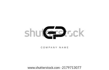 GP, PG Alphabet Letters Logo Monogram