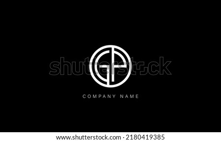 GP, PG Alphabet Letters Logo Monogram