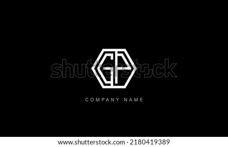GP, PG Alphabet Letters Logo Monogram