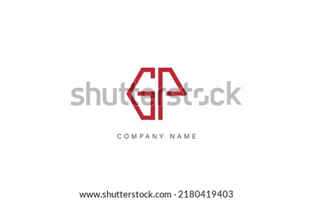 GP, PG Alphabet Letters Logo Monogram