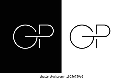 GP ,PG ,G ,P  Abstract Letters Logo Monogram