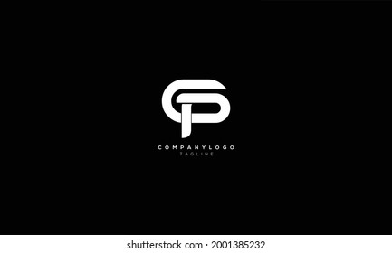 GP PG G AND P Abstract initial monogram letter alphabet logo design