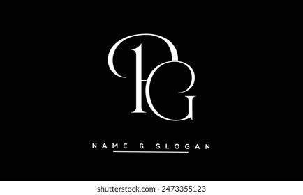GP, PG, G, P Abstract Letters Logo Monogram