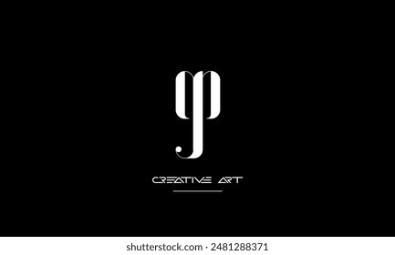 GP, PG, G, P abstract letters logo monogram