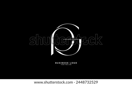 GP, PG, G, P, Abstract Letters Logo monogram