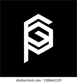 GP, PG, GSP. GEP initials company logo