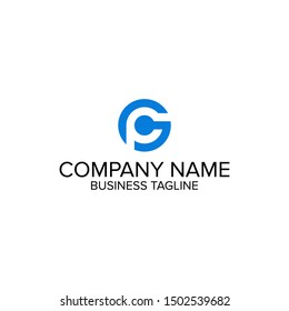 GP and PG  Letter Logo concept. Creative Minimal Monochrome Monogram emblem design template. Graphic Alphabet Symbol for Corporate Business Identity. Creative Vector element