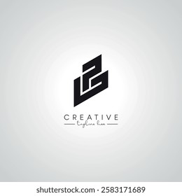GP PG Letter Modern Artistic Alphabet Logo Design. Initial Based Vector Template.