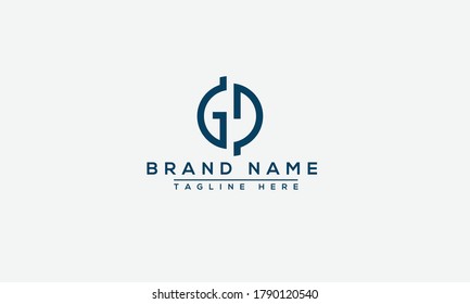 GP, PG Logo Design Template Vector Graphic Branding Element.