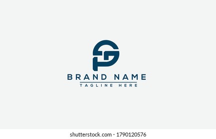 GP, PG Logo Design Template Vector Graphic Branding Element.
