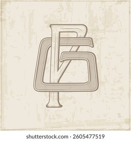 GP, PG,  logo GP, Letter GP, Monogram GP, vector, logo, Wedding Monogram Initials, Wedding Logo,Wedding Monogram, Logo Design , Monogram Vintage