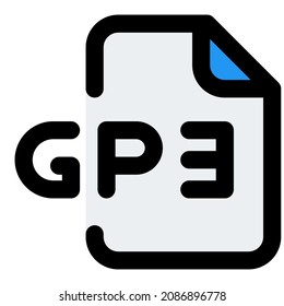 GP3 is a required file format for video and associated speech audio media typess