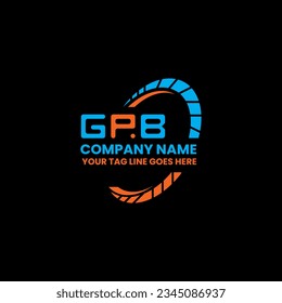 Diseño creativo del logotipo de letra GPB con gráfico vectorial, logotipo simple y moderno de GPB. Diseño de alfabeto lujoso GPB  